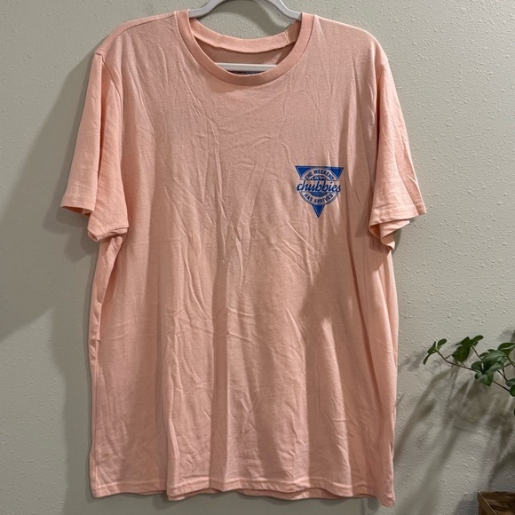 Chubbies Men's XL Peach The Weekend Has Arrived Graphic Print T-Shirt Preppy - Picture 2 of 7